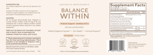 Balance Within - Probiotic Support | PRE ORDER